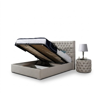 Designer Bett Chesterfield Leder Hotel Betten Doppel Schlaf Zimmer Luxus