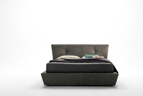 Designer Bett Schlafzimmer Betten Textil Leder Hotel Luxus Polster Samt Stoff