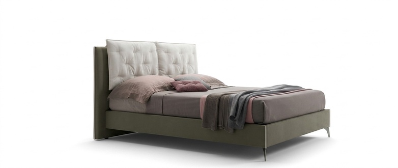 Designer Bett Schlafzimmer Betten Textil Hotel Luxus Polster Sitz Stoff Italien
