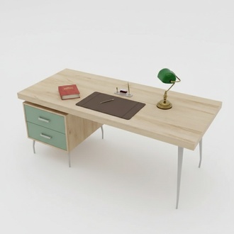 Designer braun Luxus Schreibtisch Büromöbel Holz Tische neu