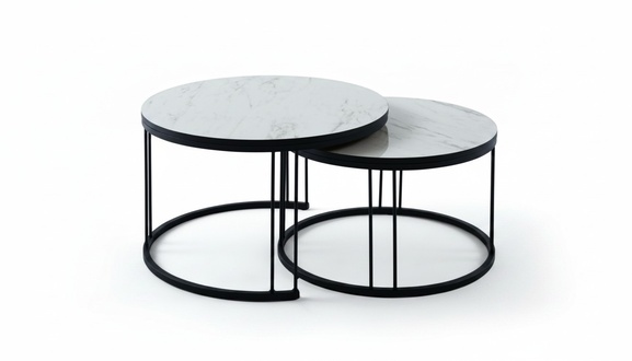 Designer Couchtisch Beistelltisch Kaffeetisch Luxus Tisch Wohnzimmertisch 2tlg