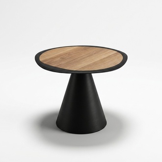 Designer Couchtisch Beistelltisch Wohnzimmer Schwarz Tisch Möbel Rund