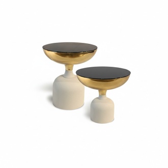 Designer Edelstahltisch Moderner Beistelltisch Wohnzimmer Luxus Möbel