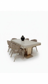 Designer Esstisch Ausdrucksstarkes Tischdesign Elegantes Moderne