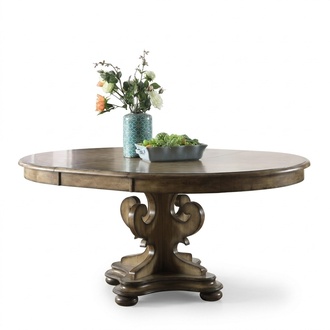 designer esstisch luxus esszimmer tische polster holz Edelstahl tisch Rund