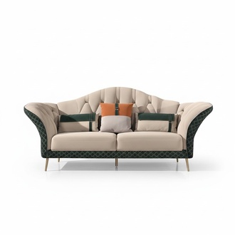 Designer Garnituren Sofa Couch Polster Garnitur 6tlg. Set Leder Couchtisch