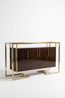 Designer Kommode Anrichte Side Low Board Schrank Wohn Zimmer Regal