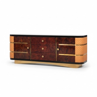 Designer Kommode Anrichte Side Low Board Schrank Wohn Zimmer Regal