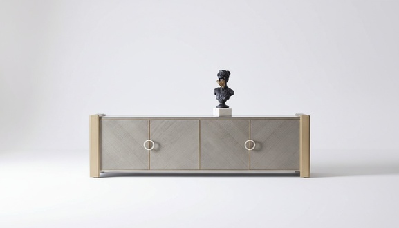 Designer Kommode Anrichte Side Low Board Schrank Wohn Zimmer Regal