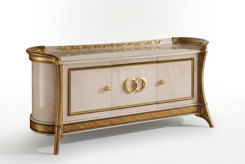 Designer Kommodenschrank Kommode Anrichte Kommoden Regal Holz Schrank Italy Neu