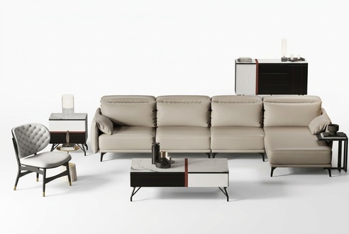 Designer Ledersofa Ecksofa Polster Eck Couch Sitz Eck L Form Garnitur