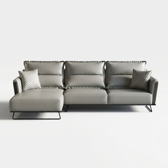 Designer Ledersofa Ecksofa Polster Eck Couch Sitz Eck L Form Garnitur