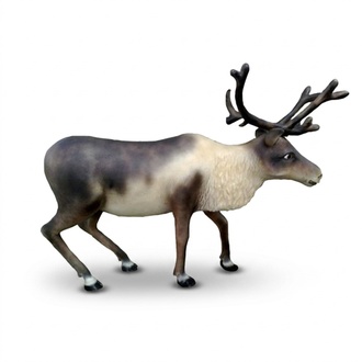 Designer Rentier Deko Tier Figur Winterdeko Höhe 160x200 cm Elch Dekoration