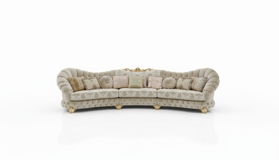 Designer Sofa Rundes Ecksofa Rund Sofa Modernes Italien Wohnlandschaft Möbel
