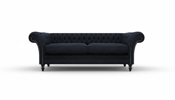 Designer Sofa Zweisitzer Couch Textil Moderne Chesterfield Einrichtung Neu