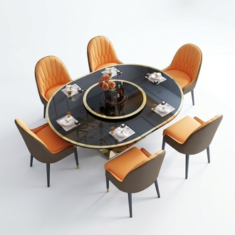 Designer Tisch Esszimmertisch Oval Glas Rund Tische Moderner Ausziehbarer