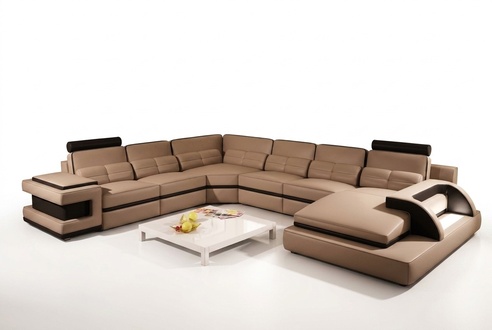 Designer Wohnlandschaft U-Form Couch Ecksofa Polster Garnitur Eckgarnitur Sofa
