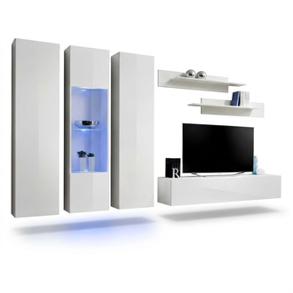 Designer Wohnwand Wand Regale Wohnzimmermöbel TV-Ständer Luxus Möbel