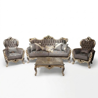 Designer Wohnzimmer set Sofagarnitur set Sofagarnitur 3+3+1+1 2x Sofas 2x Sessel