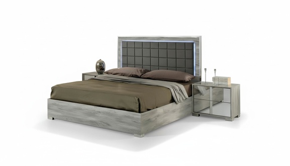 Doppel Luxus Bett Luxus Holz Polster Betten Grau Design Moderne Hotel Bettrahmen