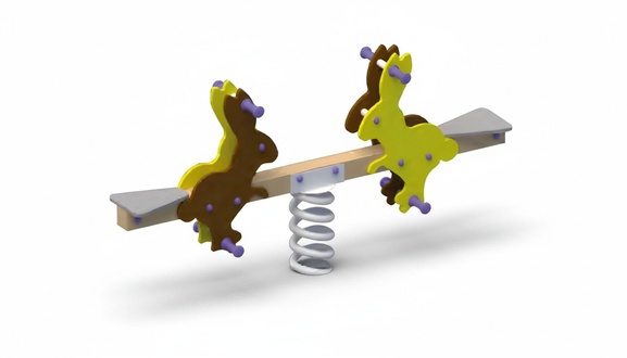 Doppel Schaukelwippe Wippgerät Wippe Schwingwippe Kinderwippe Spielplatz Wippen