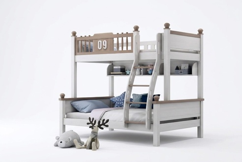 Doppelstock Bett Etagen Betten Hochbett Echtes Holz Kinder & Jugend Zimmer Neu