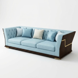 Dreisitzer Couch Polster Design Sofa 3er Sitz Sofas Zimmer Grau Chesterfield