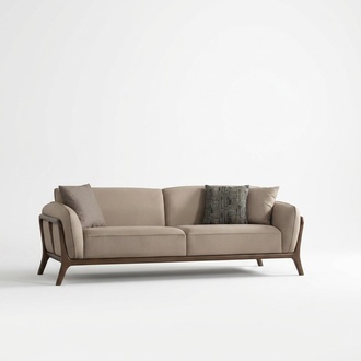 Dreisitzer Couch Sofa Wohnlandschaft Modern Komfortabel Zeitlos