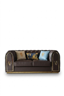 Dreisitzer Design Sofa 3 Sitzer Relax Sofas Polster Couch Sitz Chesterfield
