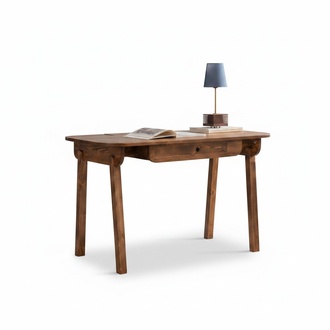 Dunkelbrauner Schubladentisch Designer Schreibtisch Holztisch Büromöbel