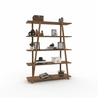 Dunkelbraunes Bücherregal Designer Hochwertiges Regal Luxus Einrichtung