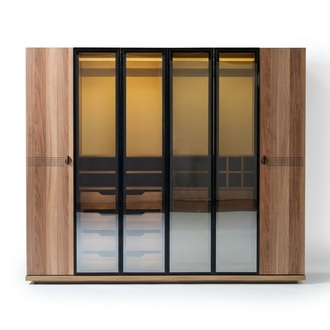 Durchsichtiger Kleiderschrank Möbel Design Einrichtung Schlafzimmer