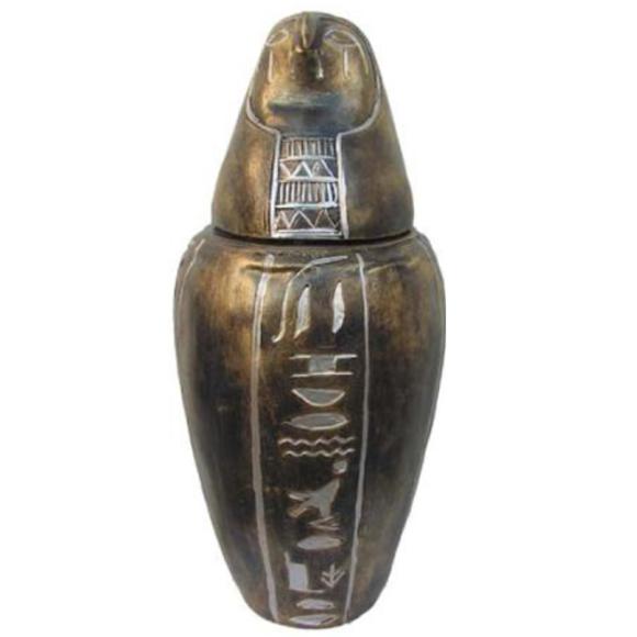 Kanope Urne Sarkophag Ägypten Pharao aus Kunststoff Ramses Deko