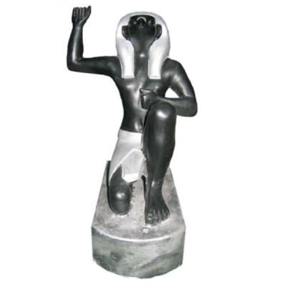 Ägyptischer Pharao Figur aus Kunststoff, Höhe 21 cm
