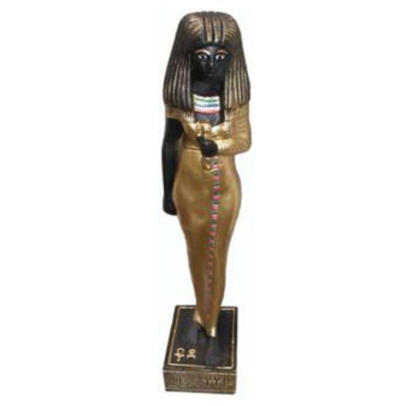 Ägypten Skulptur Kleopatra Kunststoff Statue Figuren Statuen Antik Stil 35 cm