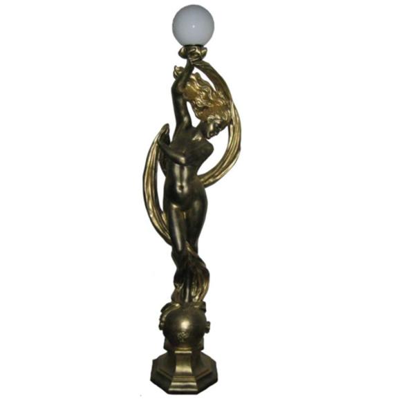 Skulptur Frau mit Schleier Figur Statuen Skulpturen Statue Kunststoff 172cm