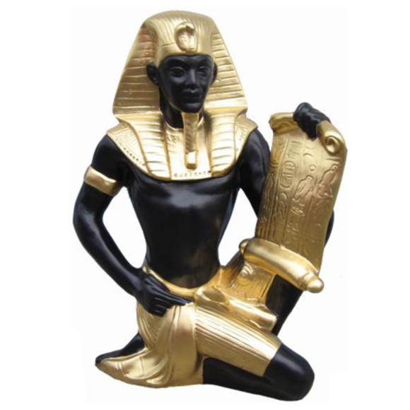 Ägypten Skulptur Ramses II Kunststoff Statue Figuren Statuen Antik Stil 51 cm