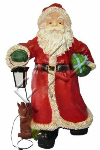Design Weihnachtsmann Figur Garten Statue Skulptur Skulpturen Deko Neu
