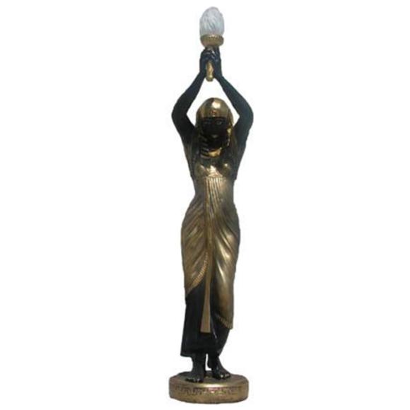 Ägyptische Figur Lampe Srehleuchte Lampen Statue Kleopatra 130cm Statuen