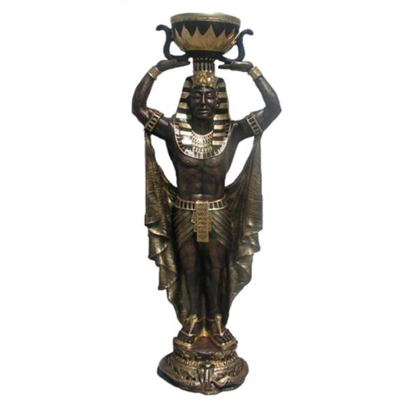 Skulptur Egyptian Pharao Ägyptische Statue Figur Vase Statuen Skulpturen