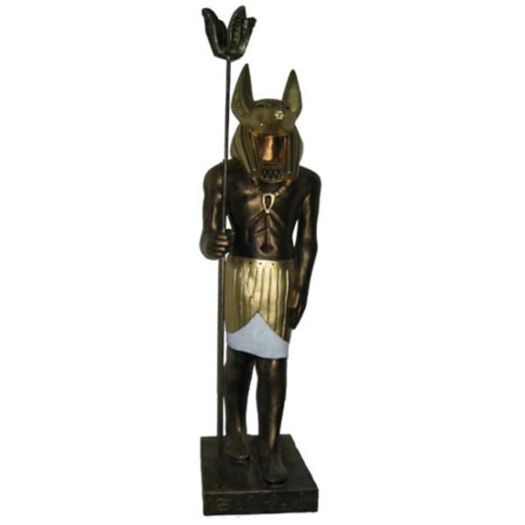 Ägyptische Figur Schakal Anubis aus Kunststoff Statuen god of death