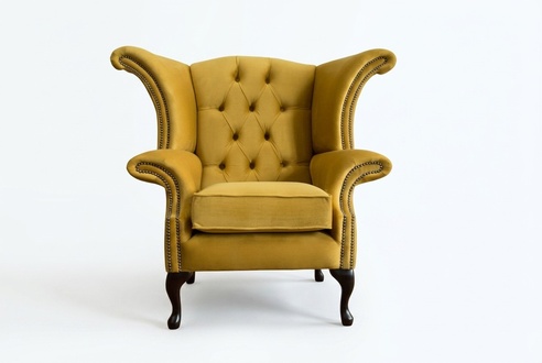 Echter Chesterfield Ohrensessel Sessel Couch Sofa Polster Sitz Lounge NEU