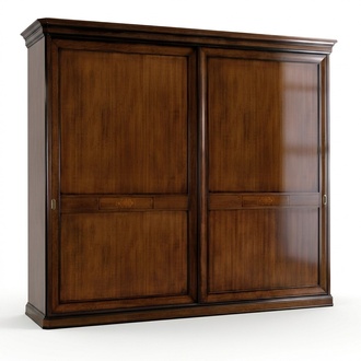 Echtholz Kleiderschrank Holzschrank Schrank Massive Schlafzimmer Möbel Italien