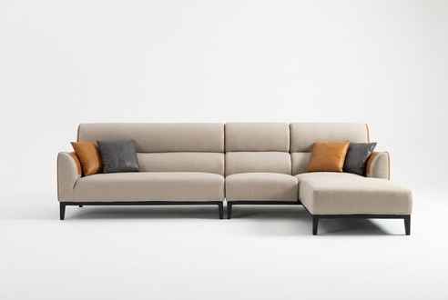 Eck Sofa Textil Sofa Polster Sitz Garnitur Couchen Sofas Wohnzimmer Möbel