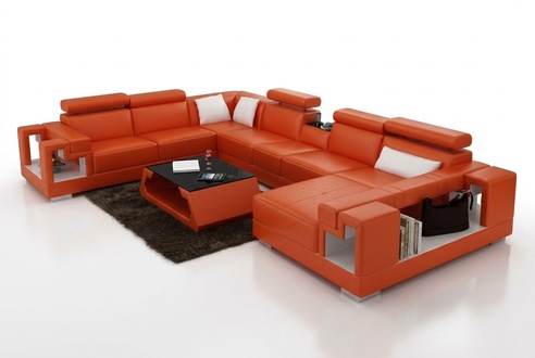 Eckgarnitur U Form Sofa Wohnlandschaft U Form Ecksofa Couch Polster