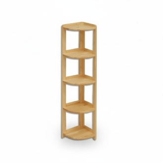 Eckregal Bücherregal Wohnzimmer Wand Regal Echtes Holz Regale Eckregale Büro Neu
