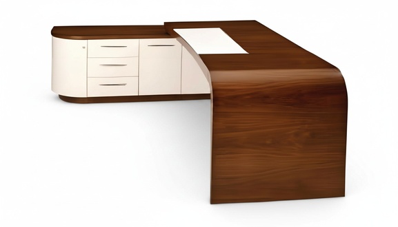 Eckschreibtisch Braun Home Office Tisch groß Chef Tische Schreibtisch Möbel