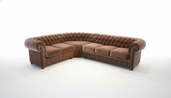 Ecksofa Chesterfield Sofagarnitur Ecke Eck Couch Polster Sitz Sofa Garnitur Neu