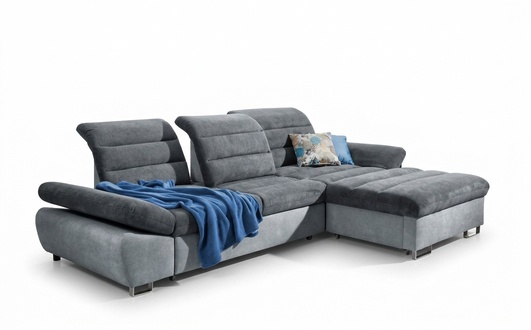 Ecksofa L-Form Sofa Wohnlandschaft Garnitur Polster Bettfunktion Design