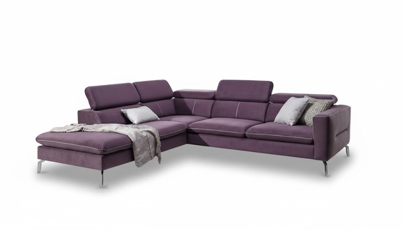 Ecksofa L-Form Sofa Wohnlandschaft Garnitur Polster Couch Design Modern